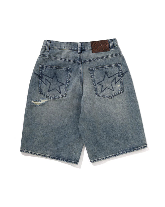 BAPE STA Relaxed Fit Denim Shorts