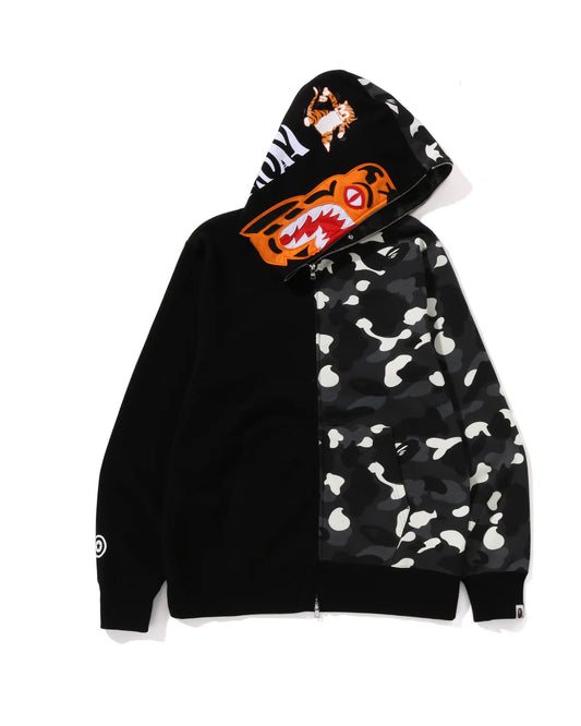 BAPE City Camo Tiger Shark Full Zip Hoodie