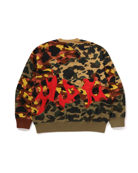 BAPE 1st Camo Upcycled Relaxed Fit Crewneck Sweatshirt