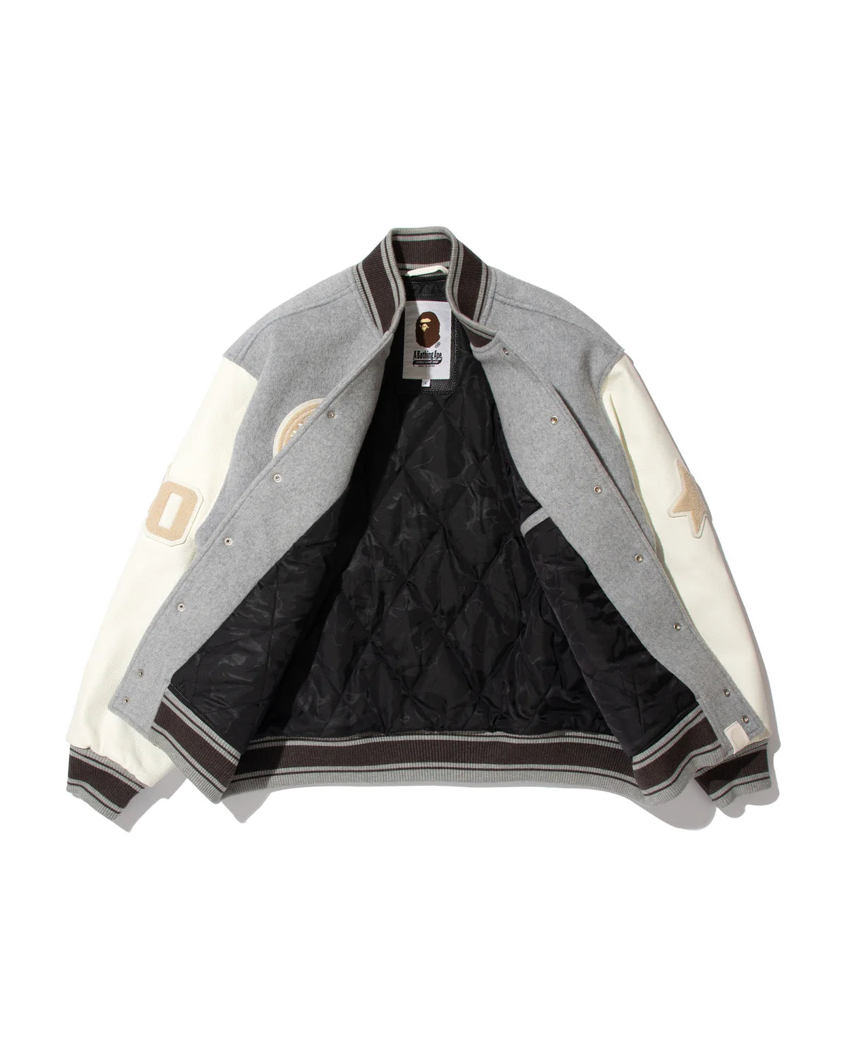 BAPE X Highsnobiety Multi Logo Varsity Jacket