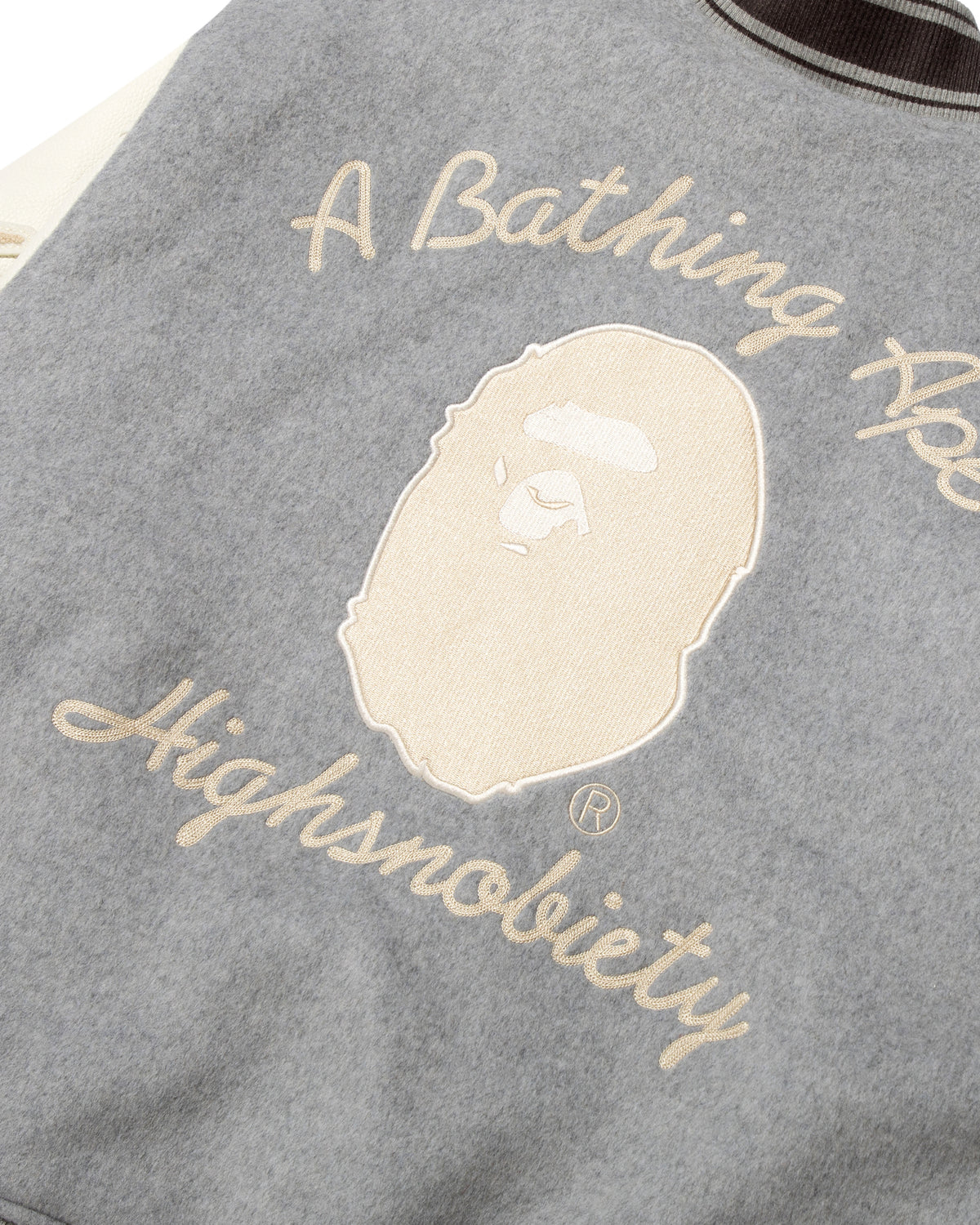 BAPE X Highsnobiety Multi Logo Varsity Jacket