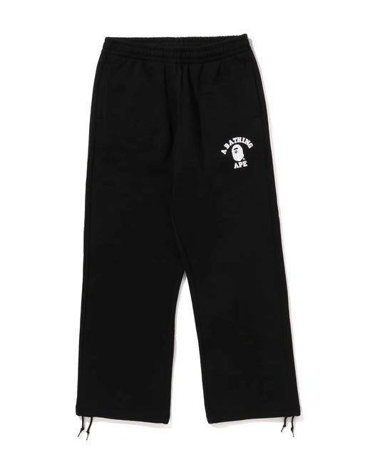 BAPE College Oversized Fit Wide Leg Sweat Pants