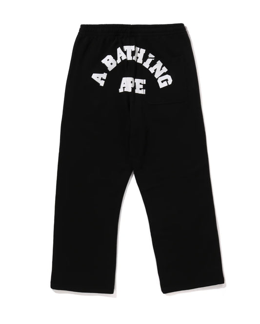 BAPE College Oversized Fit Wide Leg Sweat Pants