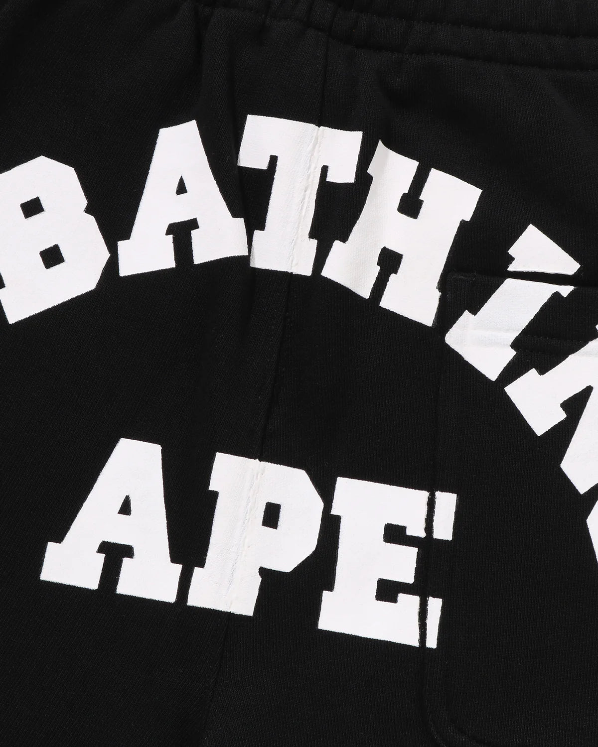 BAPE College Oversized Fit Wide Leg Sweat Pants