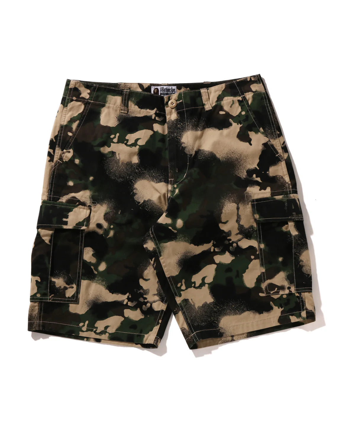 BAPE Map Camo Regular Fit Cargo Shorts