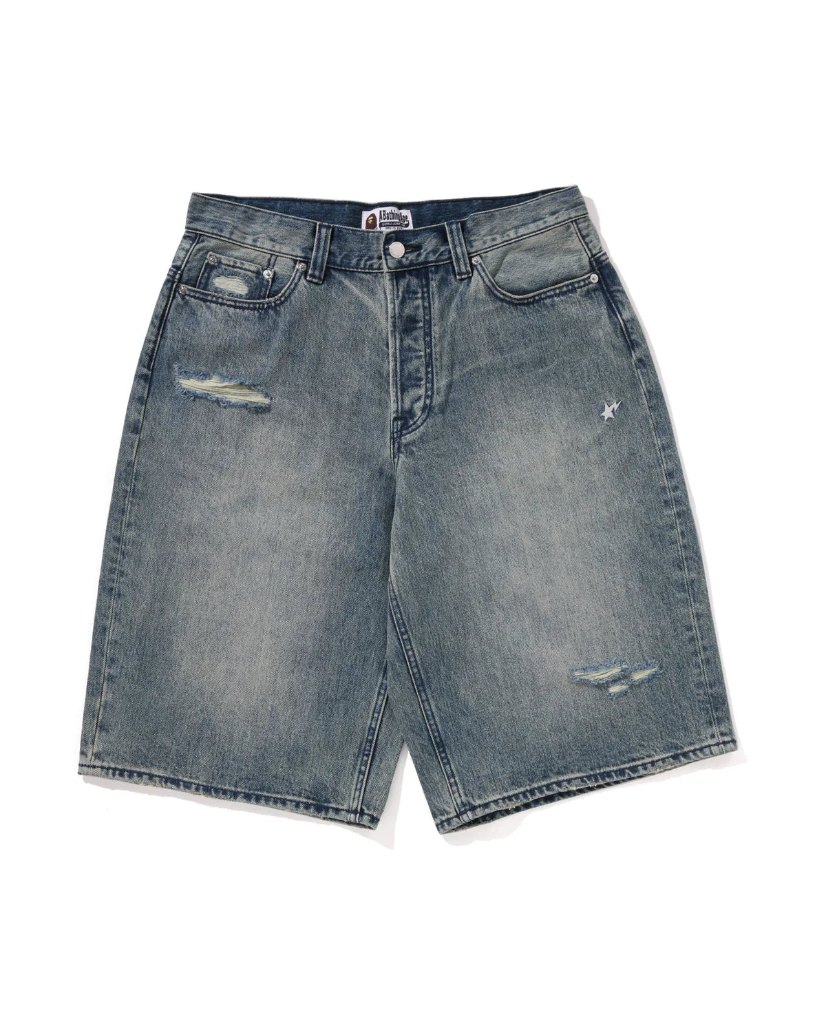 BAPE STA Relaxed Fit Denim Shorts