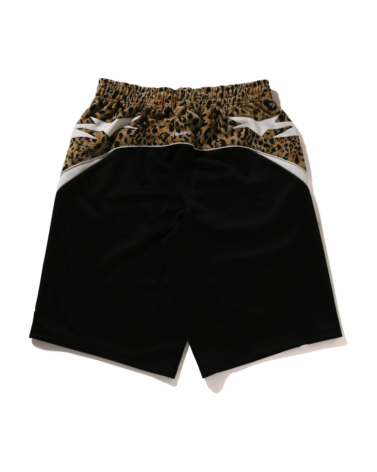 BAPE Wild Leopard Pattern Knee Length Oversized Fit Track Shorts