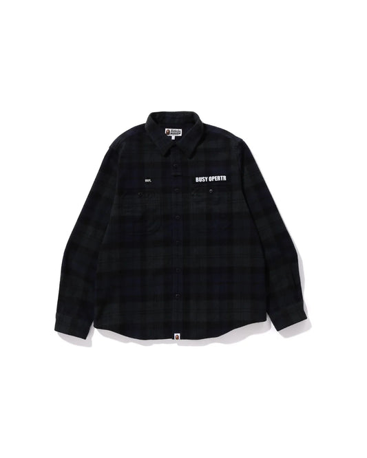 BAPE Flannel Check Tactical Shirt