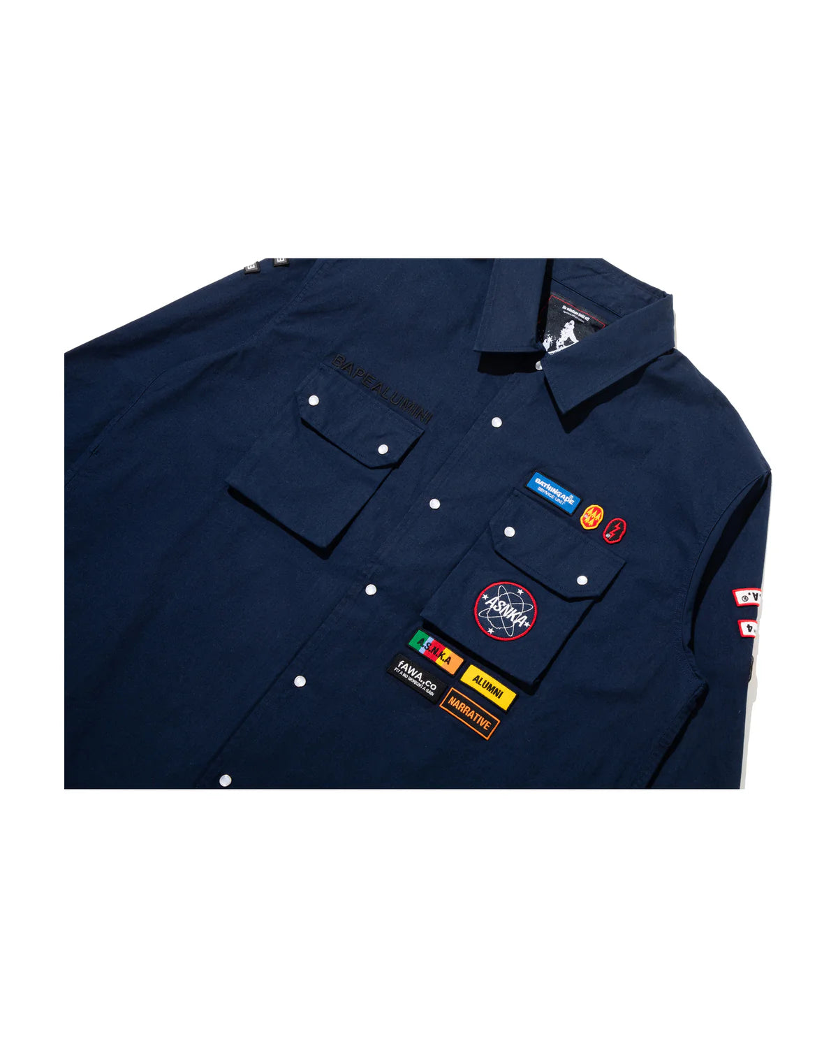 BAPE By Kazuki Kuraishi Muti Patch Military Ls Shirt