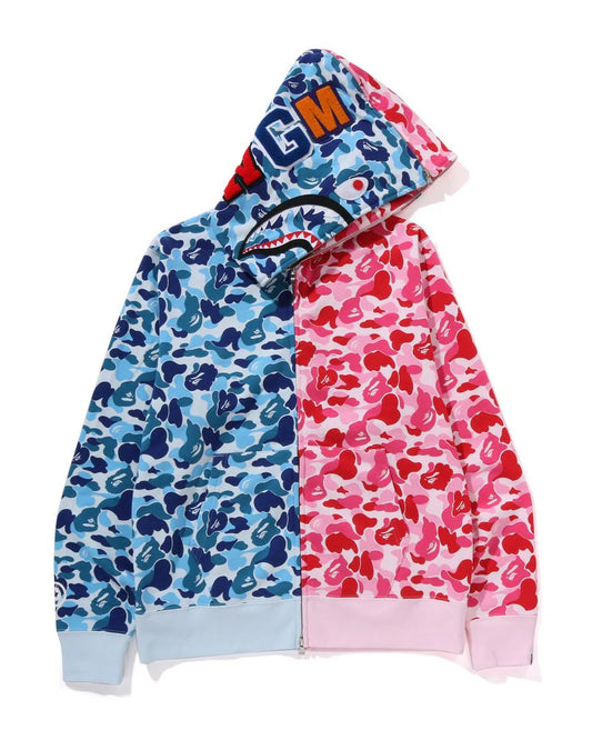 BAPE Abc Camo Separate Shark Full Zip Hoodie