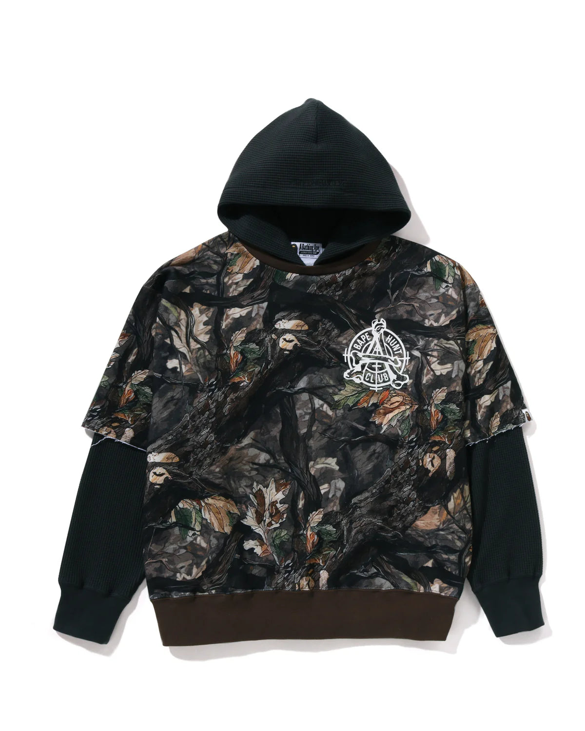BAPE Tree Edge Camo Layered Pullover Hoodie