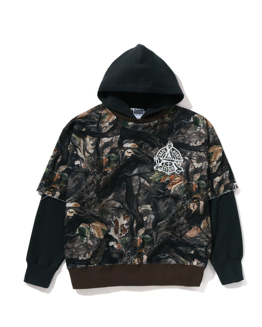 BAPE Tree Edge Camo Layered Pullover Hoodie
