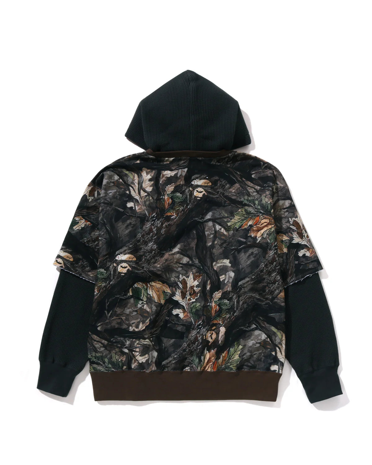 BAPE Tree Edge Camo Layered Pullover Hoodie