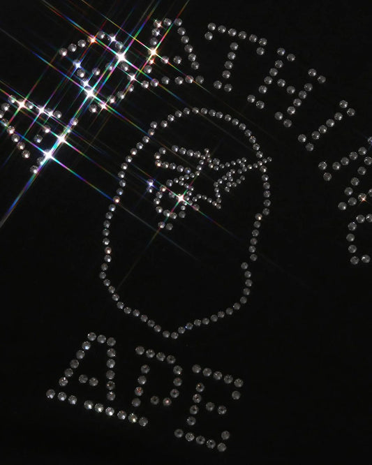 BAPE Rhinestone College Pullover Hoodie