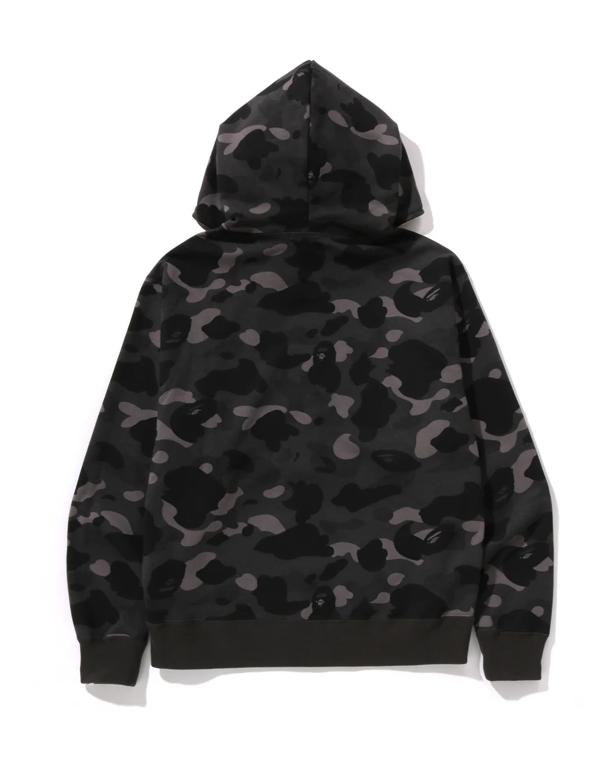 BAPE One Point Color Camo Cropped Full Zip Hoodie