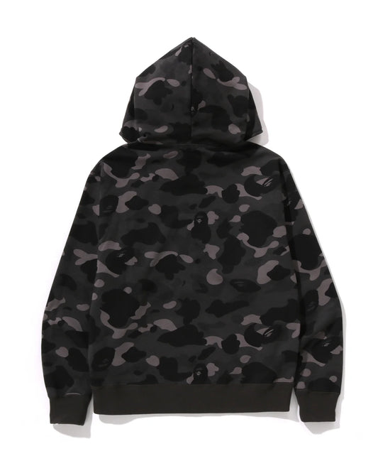 BAPE One Point Color Camo Cropped Full Zip Hoodie