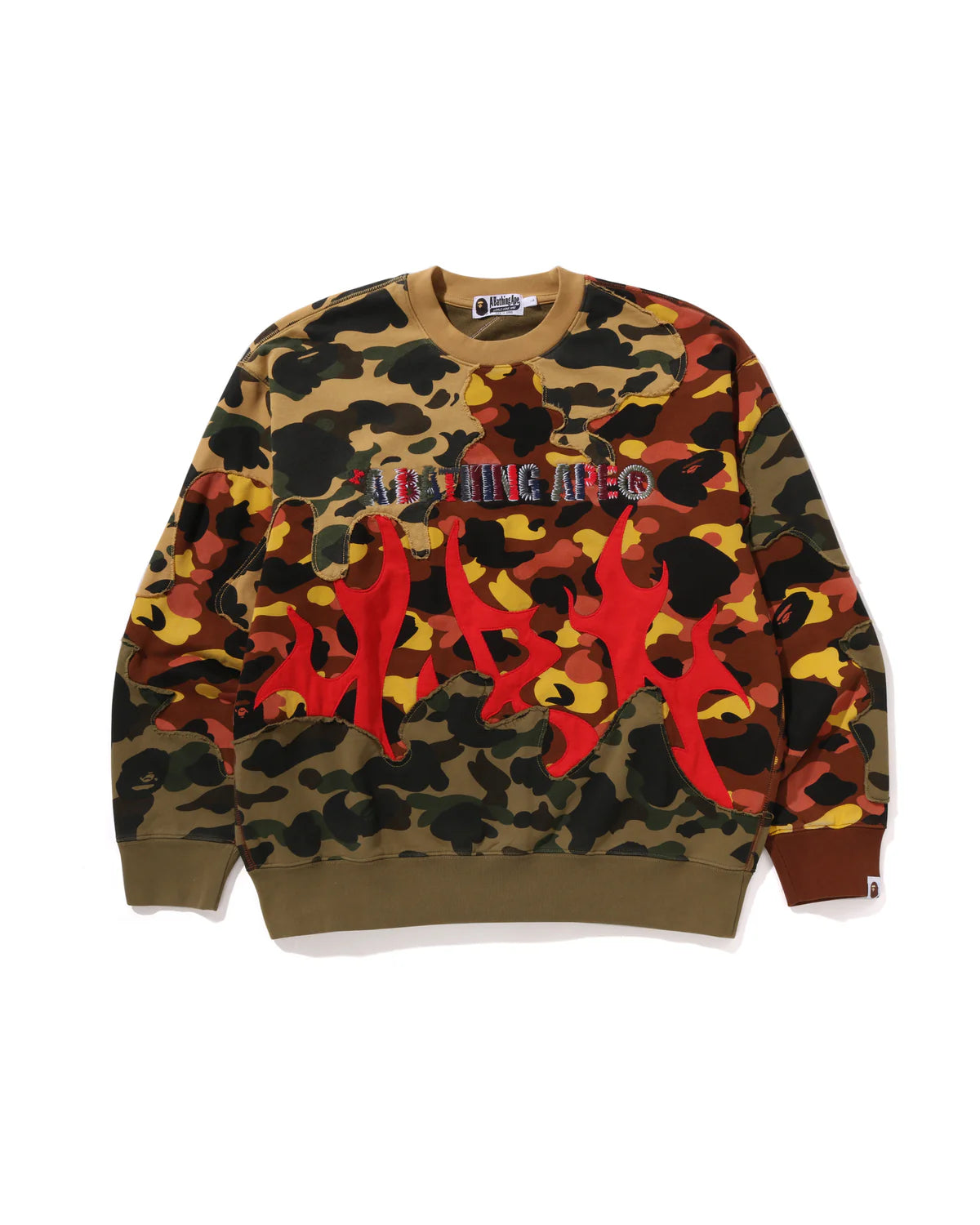 BAPE 1st Camo Upcycled Relaxed Fit Crewneck Sweatshirt