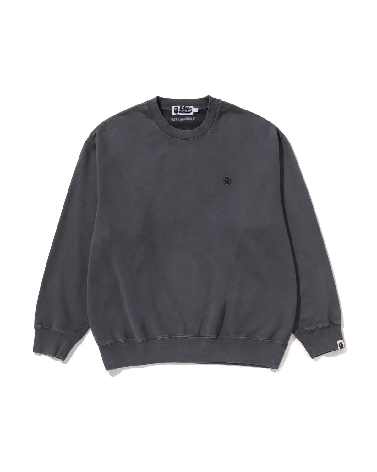 BAPE Garment Dye One Point Relaxed Fit Crewneck Sweatshirt
