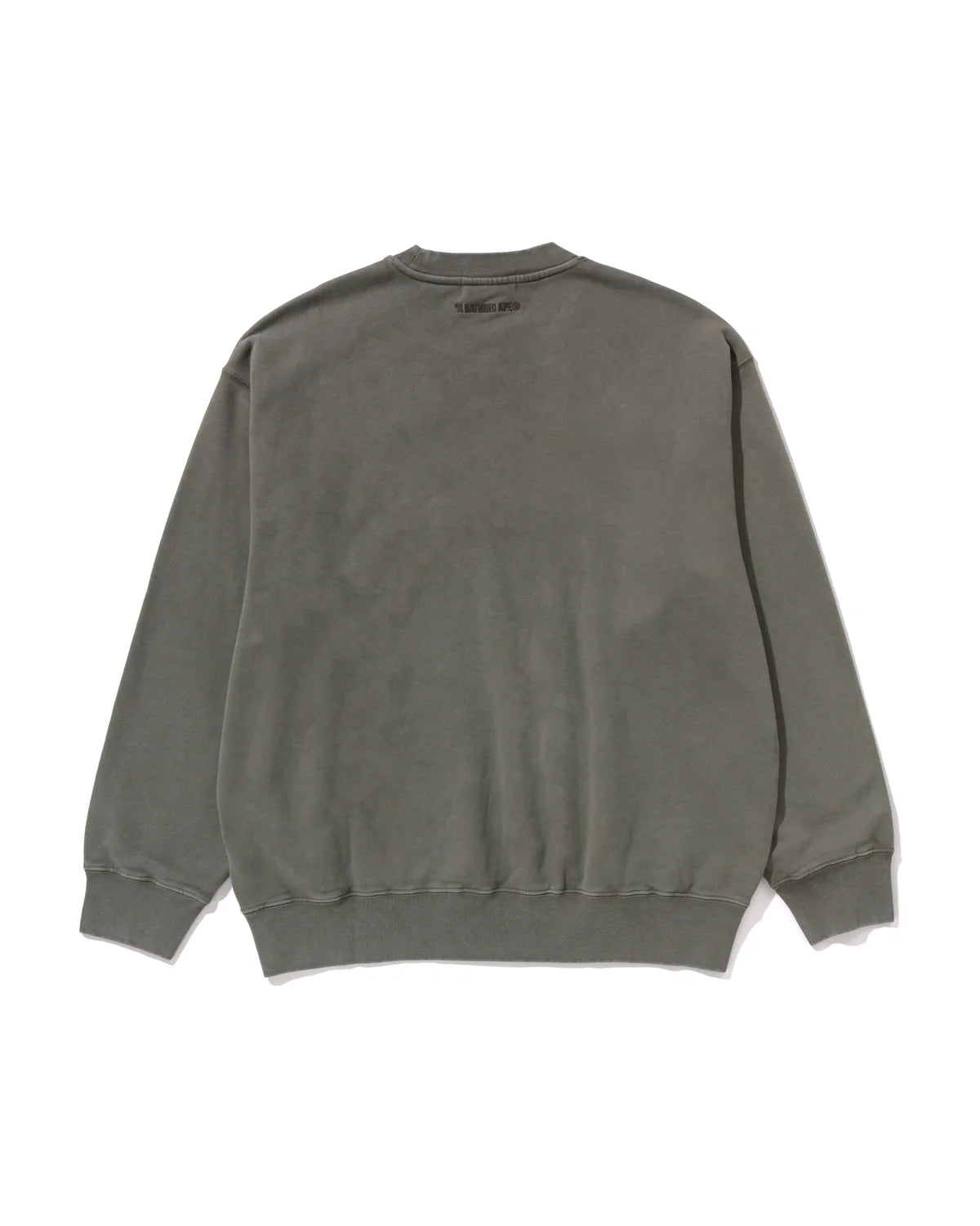 BAPE Garment Dye One Point Relaxed Fit Crewneck Sweatshirt