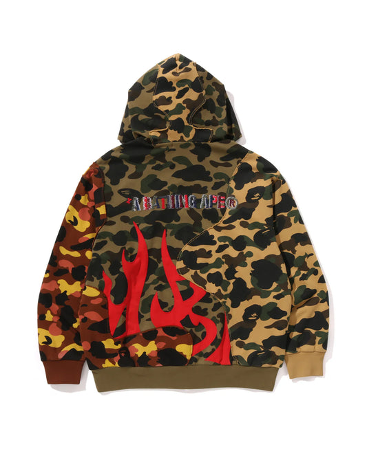 BAPE 1st Camo Upcycled Relaxed Fit Full Zip Hoodie