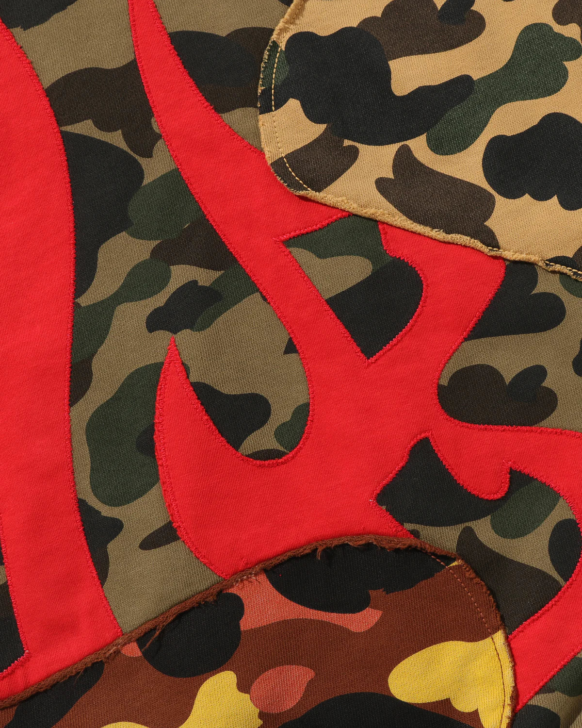 BAPE 1st Camo Upcycled Relaxed Fit Full Zip Hoodie