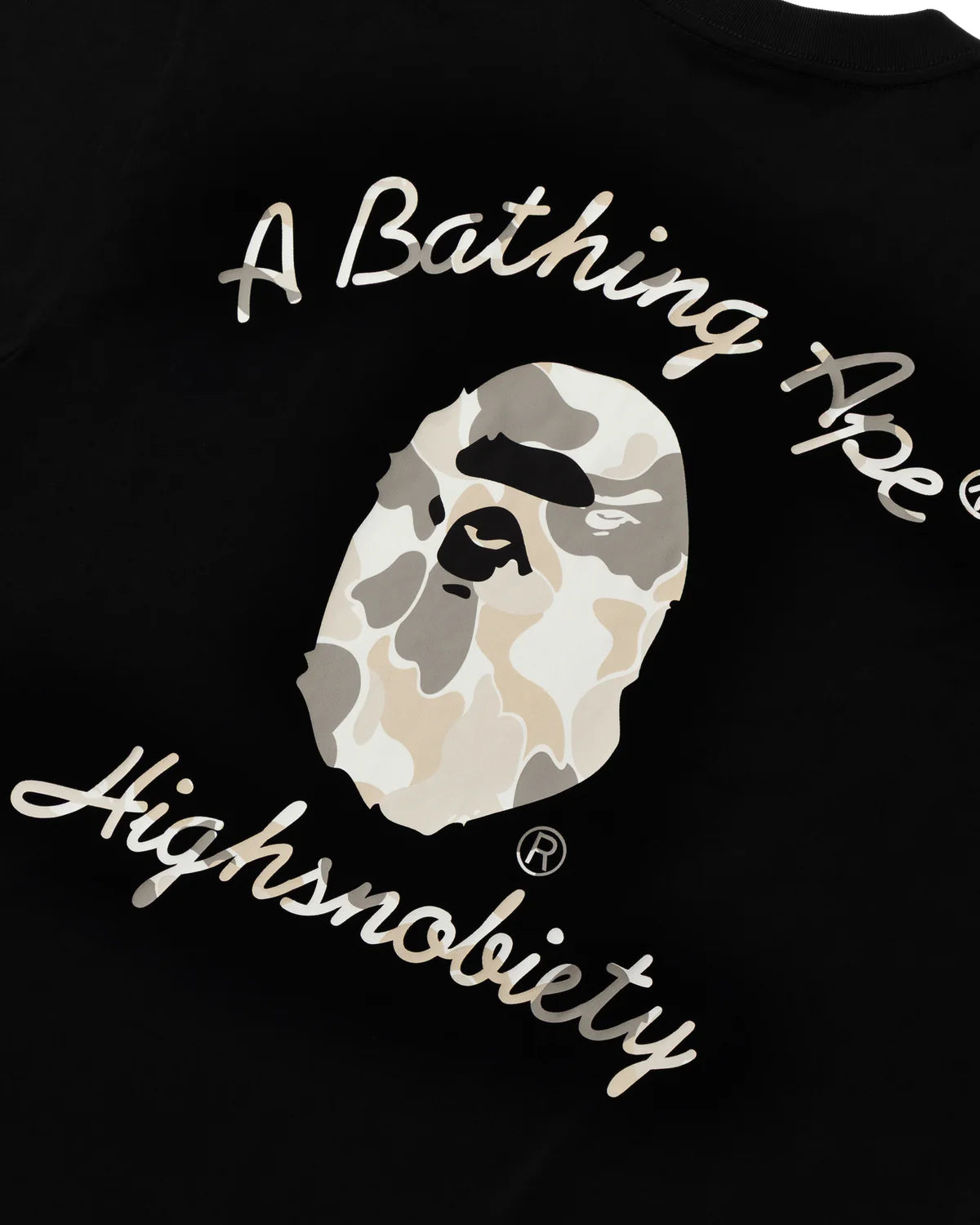 BAPE X Highsnobiety Multi Logo Relaxed Fit Tee