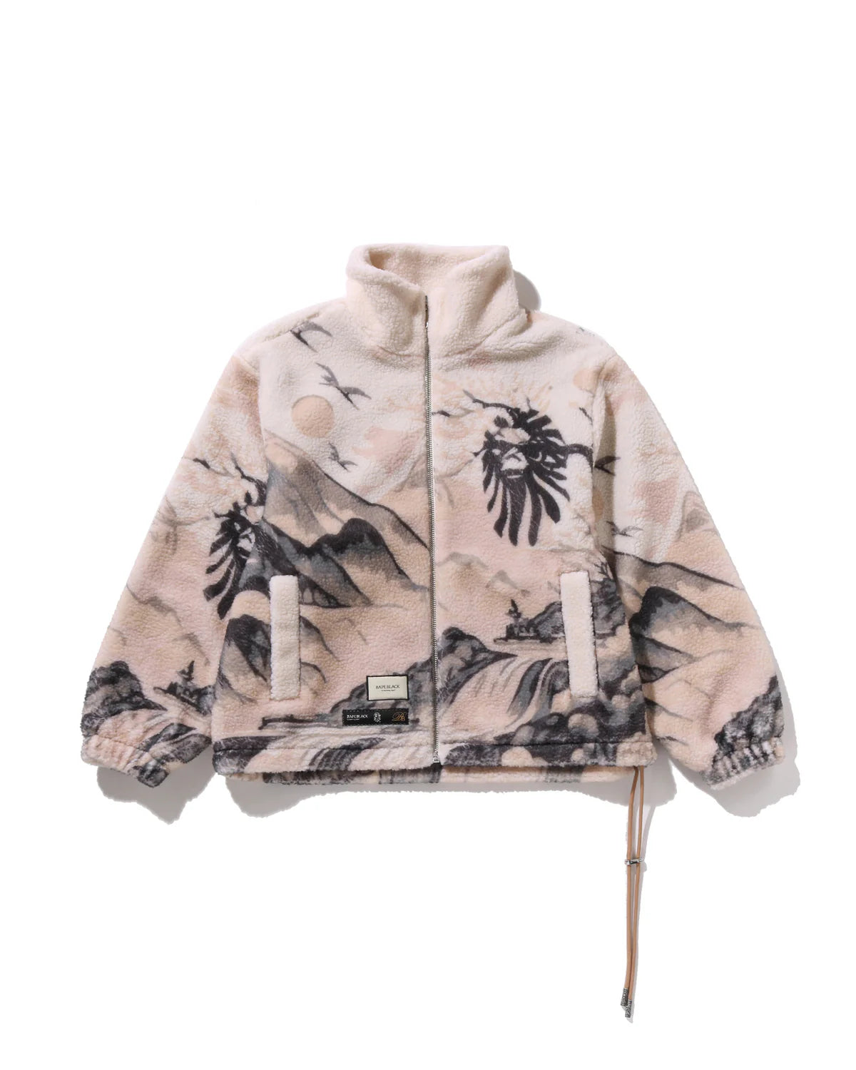 BAPE BLACK Japan Landscape Sherpa