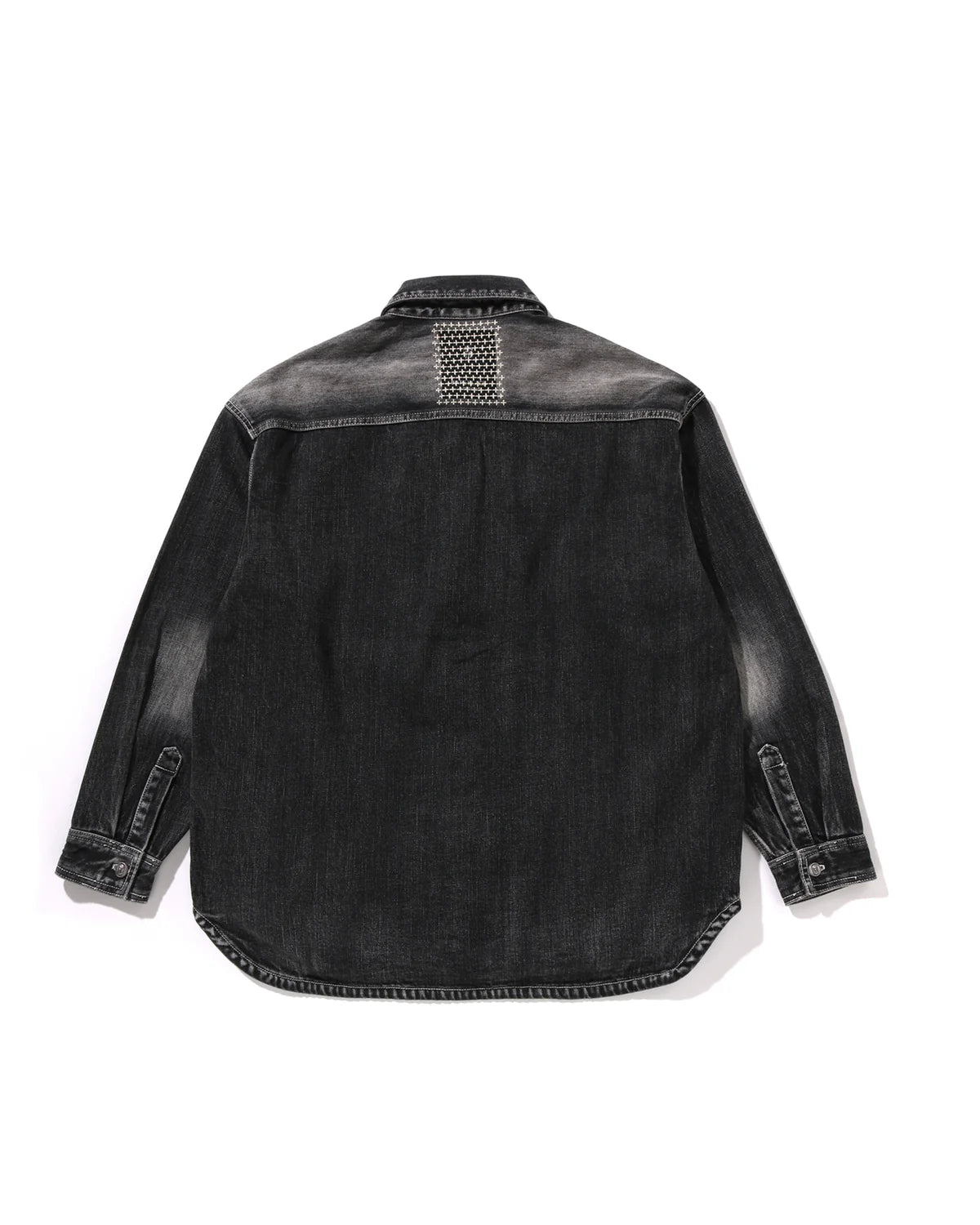 BAPE BLACK Shashiko Patchwork Shirt