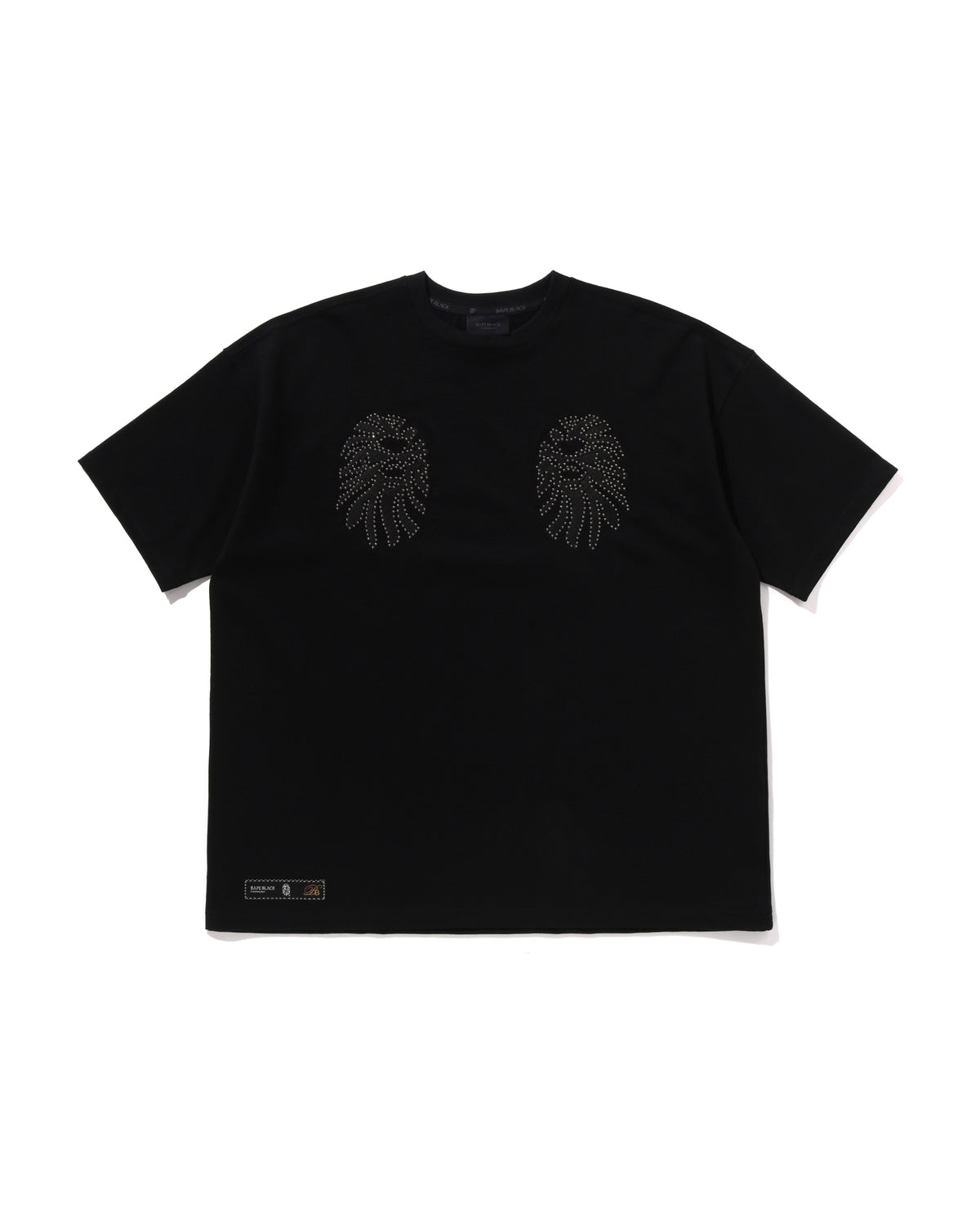 BAPE BLACK Dual Head Studded BAPE Tee