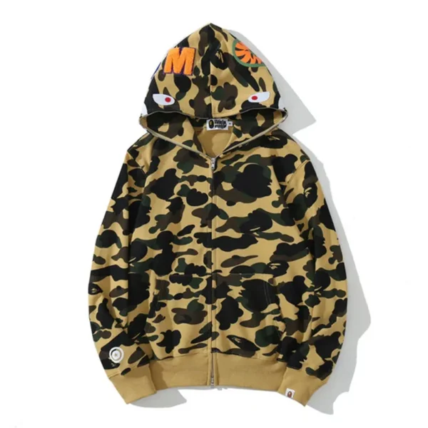 Camouflage Pink Bape Shark Hoodie