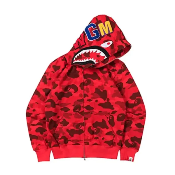 Bape Camo Shark Full Zip Hoodie